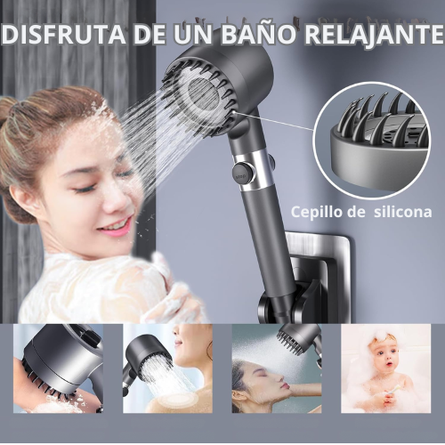 Cabezal de ducha alta presión masajeadora Spa