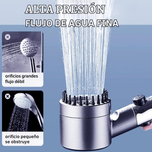 Cabezal de ducha alta presión masajeadora Spa