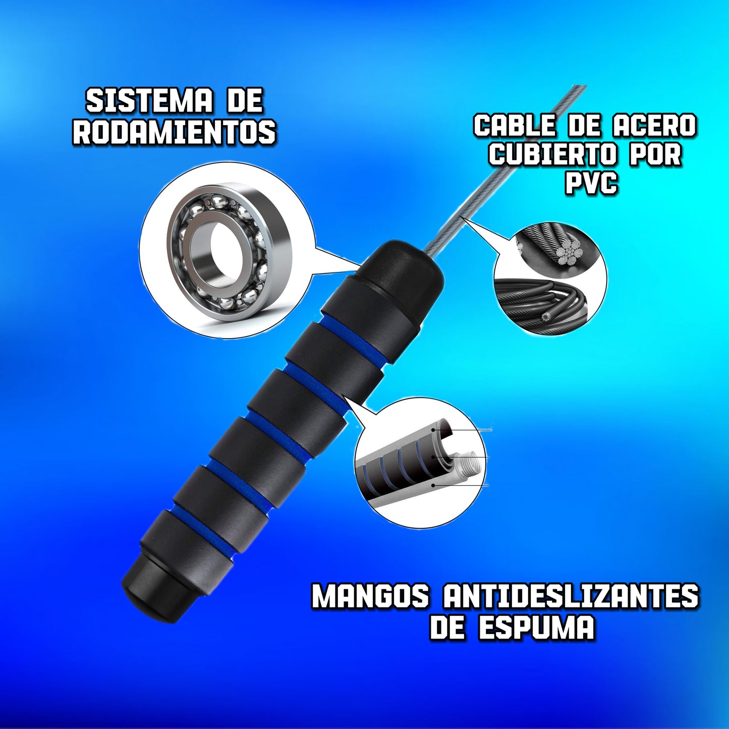 Cuerda Profesional de Salto - Forsetti®