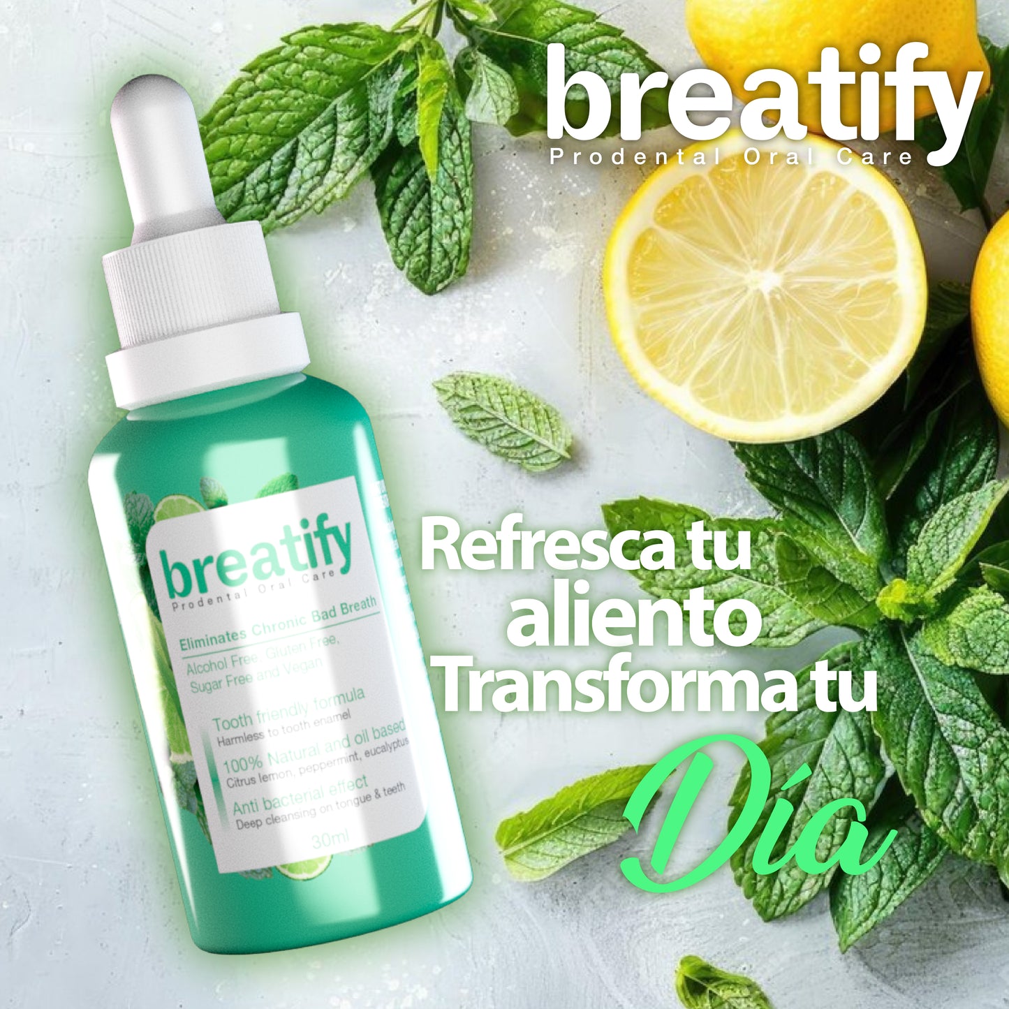 BREATIFY® Elimina el Mal Aliento de Forma Natural